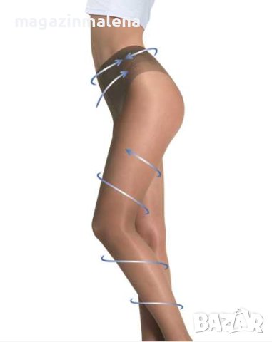 Jolie Folie 30DEN черен,телесен италиански коригиращ чорапогащник 40-85кг стягащи чорапогащници