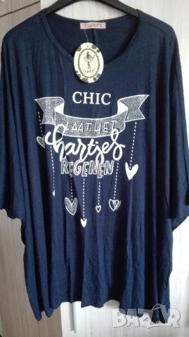 Дамска туника голям размер, снимка 2 - Туники - 29245735