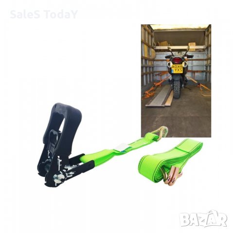 Колан за багаж, Колан за притягане, за товари, тресчотка, 38мм х 5м.