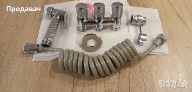 Душ система за тоалетна/биде с троен кран - 3 цвята, снимка 4 - Душове - 48307044