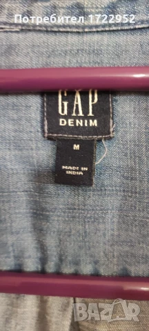 Детска дънкова риза GAP 8-9 г., снимка 3 - Детски ризи - 51121832