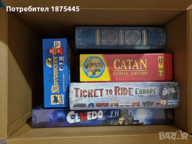 Catan/Ticket to Ride Europe/Cluedo/Каркасон - бордови игри, снимка 4 - Настолни игри - 48465864