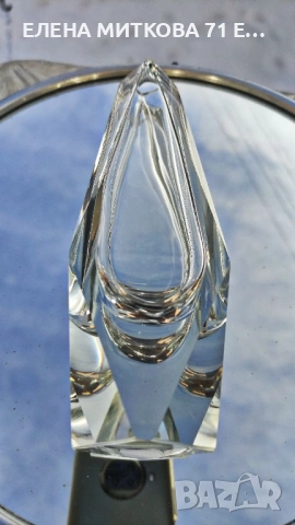 Елегантна ваза от кристал Мурано, снимка 14 - Вази - 53557106