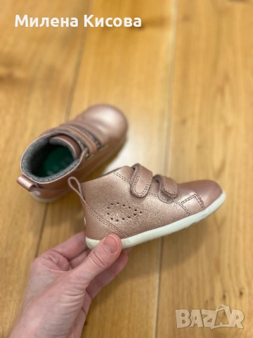 Обувки BOBUX, номер 21, розово злато, снимка 4 - Бебешки обувки - 53257432