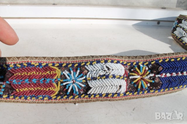 Колан от народна носия сърма и маниста, снимка 6 - Антикварни и старинни предмети - 39180182