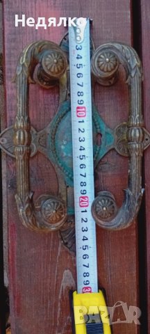 Старинни бронзови австрийски дръжки за врати, снимка 3 - Антикварни и старинни предмети - 43102168