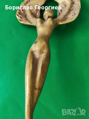 Бронзова пластика ,,Пламък,, Бондиков , снимка 3 - Колекции - 50346535