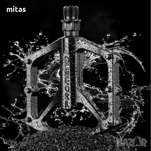 Алуминиеви педали PROMEND M29, Капсуловани лагери, Антиплъзгащи, Черни, снимка 8 - Части за велосипеди - 50956213