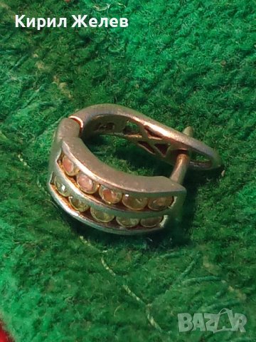 РАЗКОШНА АНГЛИСКА СКЪПОЦЕННА СРЕБЪРНА РЕТРО ОБЕЦА СРЕБРО 925 с ИСКРЯЩИ ЦИРКОНИ 40137