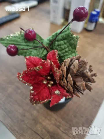 НОВО!!! Саксийка с коледна звезда