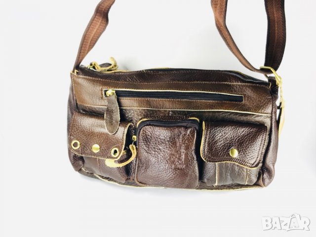 Луксозна Мъжка чанта Телешка кожа Арт Vinatge Lux Bag Топ ЦЕНА !, снимка 4 - Чанти - 26344778