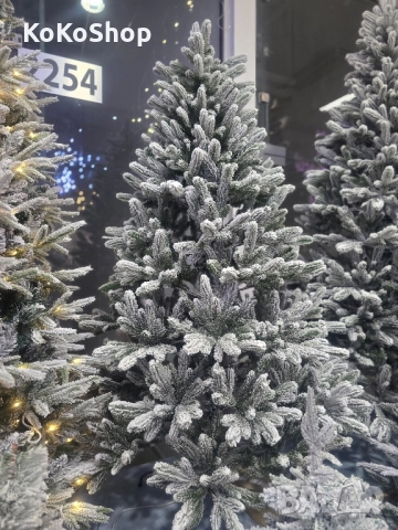 Заснежена елха-210 см./луксозна заснежена елха/елха/Коледна елха, снимка 3 - Декорация за дома - 42733731
