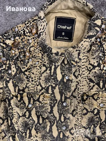 Красива дамска риза с блестящи камъни, снимка 4 - Ризи - 49297220