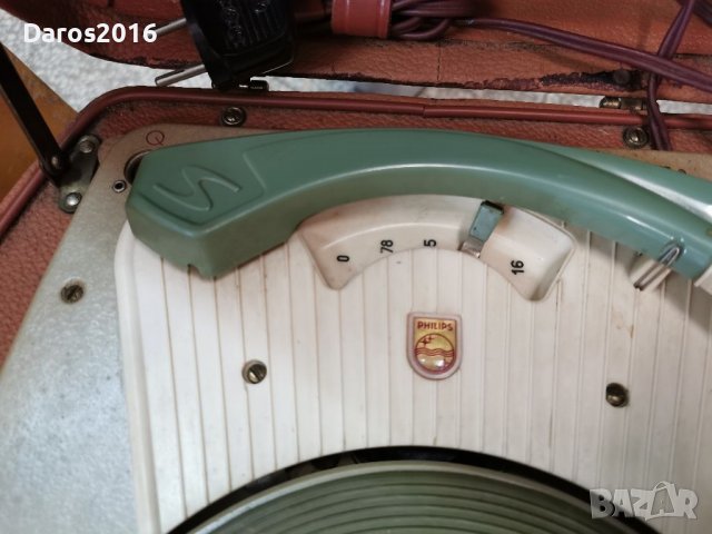 Стар грамофон Philips ng1361 , снимка 3 - Антикварни и старинни предмети - 37550949