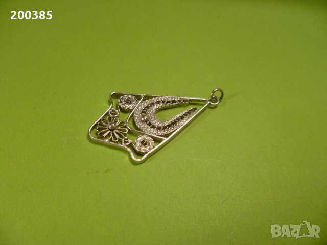 Старинна сребърна висулка, снимка 2 - Колиета, медальони, синджири - 35002560