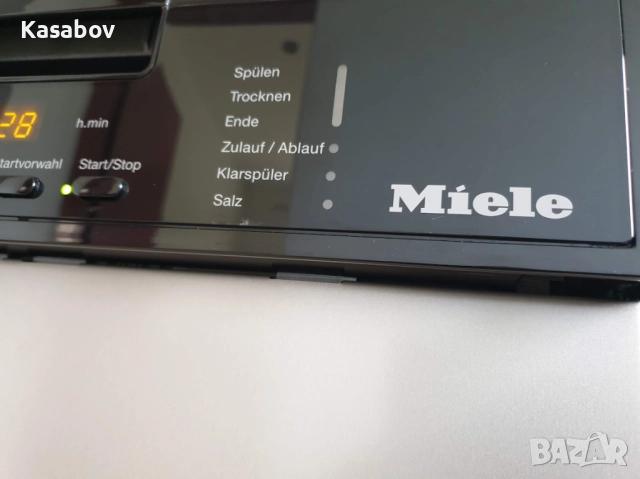 45см - Черно Miele Съдомиялна - 9 Комплекта - Частично Вграждане Тясна, снимка 5 - Съдомиялни - 52675947