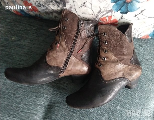 Уникални маркови боти "Think!" / естествена кожа , снимка 4 - Дамски боти - 43682780