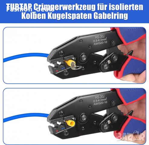Нов Комплект кабелни накрайници за кримпване Клещи за пресоване Инструменти, снимка 4 - Клещи - 38867740