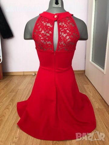Червена рокля, снимка 4 - Рокли - 33041781
