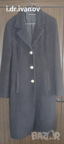 Черно палто прав модел , снимка 2 - Палта, манта - 48346907