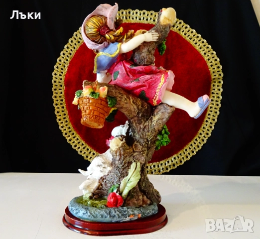 Порцеланова статуетка момиче,куче,VH Collection. , снимка 4 - Статуетки - 51571458