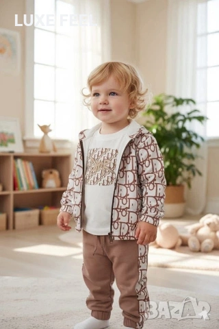 Dior 🤎 Бебешки Комплект -3 Части 