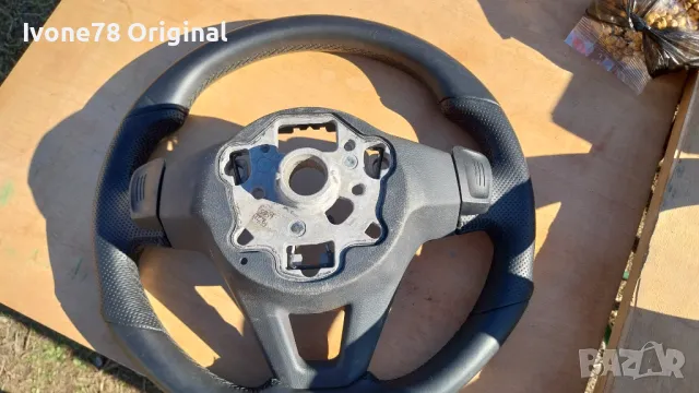 ПРОМОЦИЯ Трилъчев волан от естествена кожа за VW R LINE GTI, снимка 10 - Аксесоари и консумативи - 48837679