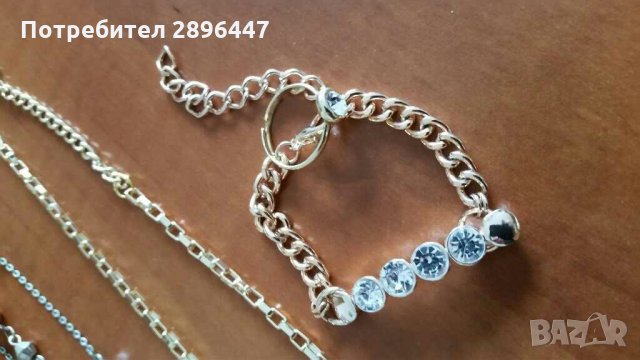 Гривна,  пръстен и герданче-Чисто нови-18 лв-Намалени!Подарък крем за тяло, снимка 3 - Колиета, медальони, синджири - 32246610