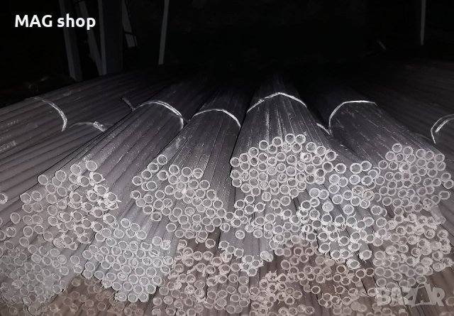 ПРОМО! ПВЦ черни пръчки за лехи тунели парници Ф10 2м дължина, снимка 2 - Оранжерии - 43686193