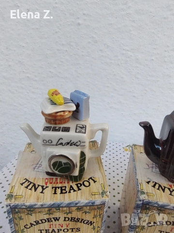 5 миниатюрни чайника Paul Cardew Tiny Teapots, снимка 3 - Колекции - 52798432