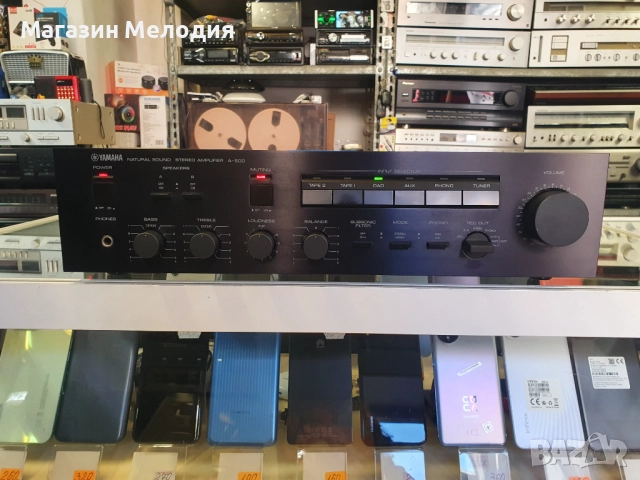 Усилвател Yamaha A-500 В отлично техническо и визуално състояние., снимка 3 - Ресийвъри, усилватели, смесителни пултове - 49052906