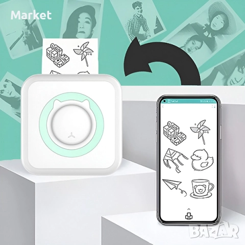 Принтер за Смартфони MINI PRINT, снимка 9 - Принтери, копири, скенери - 52772792