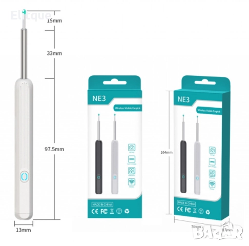 Безжичен уред за почистване на уши с HD камера и LED осветление, снимка 8 - Други - 52832256