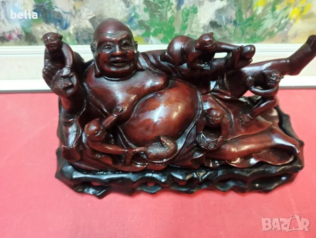 ПРОМО Масивна стара пластика от махагон -Хонг Конг., снимка 3 - Други ценни предмети - 48559225