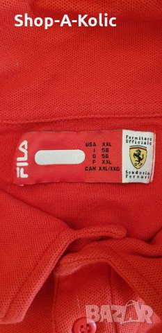 Vintage FILA FERRARI Vodafone Bridgestone Polo T-Shirt, снимка 4 - Тениски - 35195445