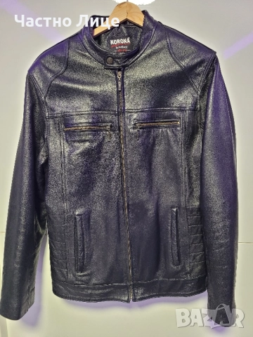 Мъжко кожено яке KORONA, снимка 6 - Якета - 51765835