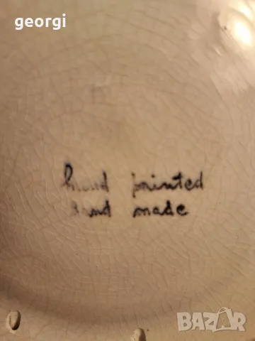 декоративна керамична чиния за стена с цветя 25/4, снимка 6 - Декорация за дома - 50183326