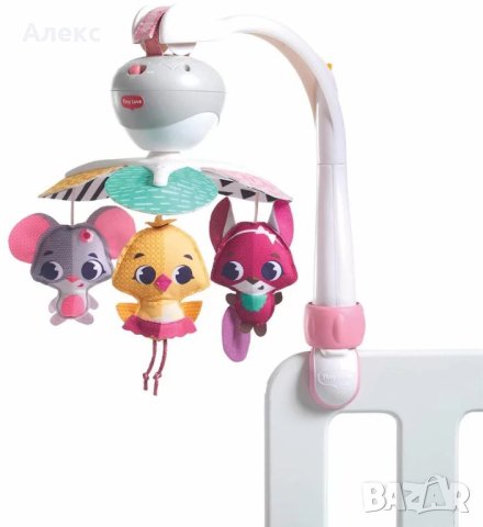 Музикална въртележка Tiny Love Take Along Mobile Tiny Princess, снимка 2 - Музикални играчки - 38639016