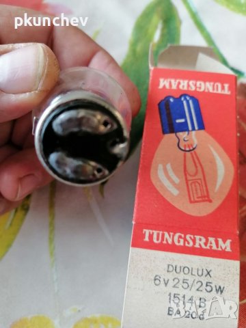 Крушка за фар на мотор 6V BA 20d, снимка 3 - Части - 37274017