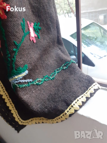 Автентична стара вълнена престилка за носия фъкана, снимка 7 - Антикварни и старинни предмети - 53295249