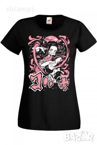 Дамска тениска Demon Slayer Nezuko Kamado 02,Анимация,игра,Празник,Повод.