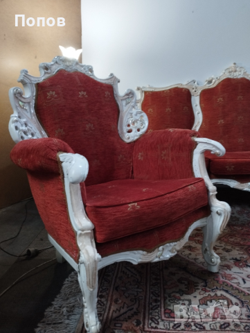 Барокова гарнитура, снимка 5 - Дивани и мека мебел - 44846687