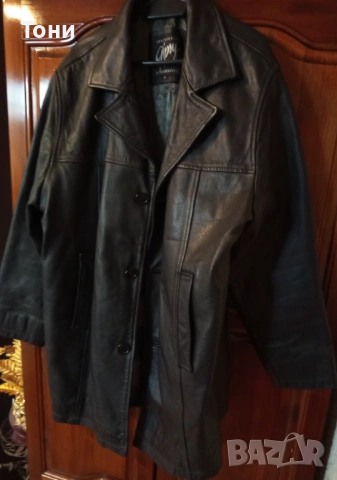 Ново Мъжко Зимно Яке Изцяло от Естествена Кожа L, снимка 3 - Якета - 53186347