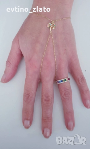 Златни гривни Шахмаран , снимка 2 - Гривни - 52562279