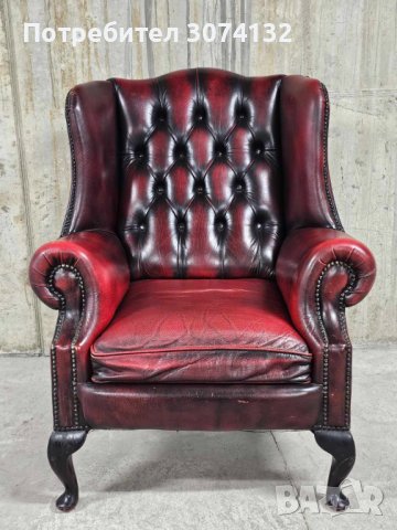 Кресло в стил Честърфийлд, снимка 1 - Дивани и мека мебел - 43358915