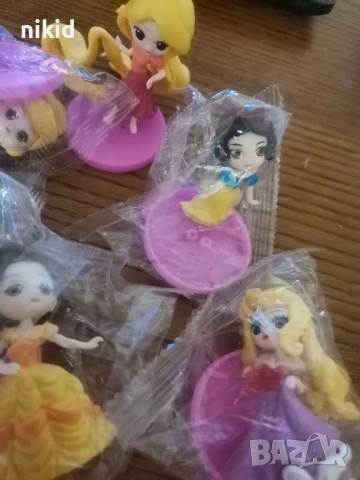6 принцеси Снежанка Рапунцел Белл Пепеляшка Русалка Ариел Аврора фигурки фигурка за игра украса торт, снимка 2 - Фигурки - 50969195