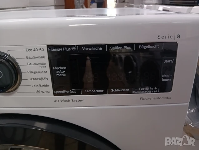 Пералня Бош Bosch Serie 8 A+++ 9кг Made in Germany 2 години гаранция!, снимка 6 - Перални - 51425088