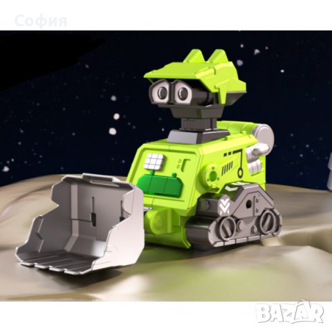 Подвижен робот играчка с дизайн на строителна машина, снимка 4 - Други - 43021885