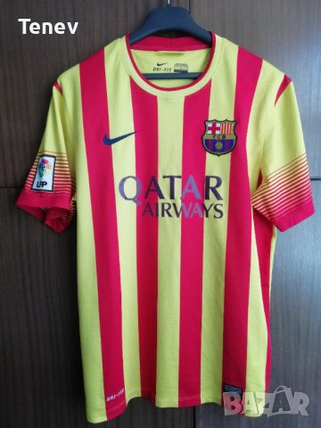 Barcelona Neymar Jr Nike оригинална тениска фланелка Неймар Барселона 2013-2014 Away размер L, снимка 2 - Тениски - 43241118