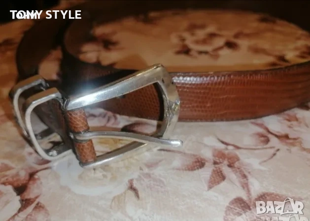 GROOKHORN Оригинал Нов Мъжки Колан Изцяло от Естествена Кожа 110см., снимка 2 - Колани - 51644535